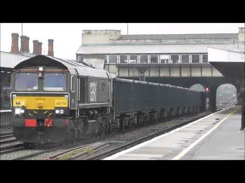 GBRF 66779 'Evening Star' Thrashes Though Tonbridge Working 4Y19 Mountfield To  Southampton!