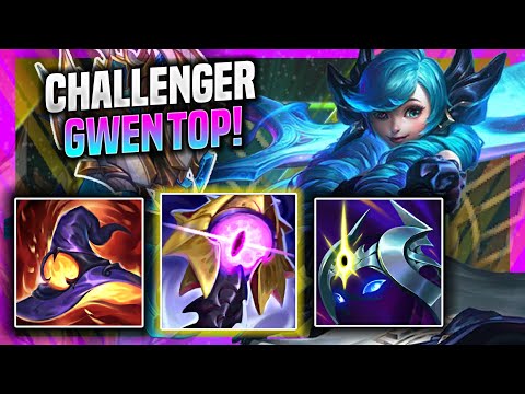 THIS KOREAN CHALLENGER IS A BEAST WITH GWEN! - Korean Challenger Plays Gwen TOP vs Renekton! |