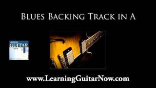 Shuffle Blues Backing Track in A