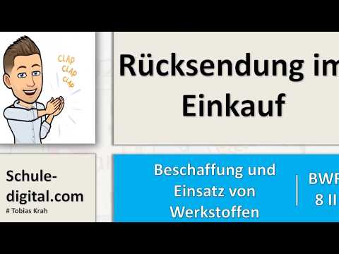 BwR 8 II   Rücksendung im Einkauf - Lehrplan plus