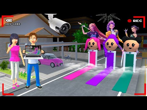 Yuta Mio Panicked CCTV Recorded RUMI, MIRA, ZOEY'S PORTAL DOOR 😱| Sakura School Simulator