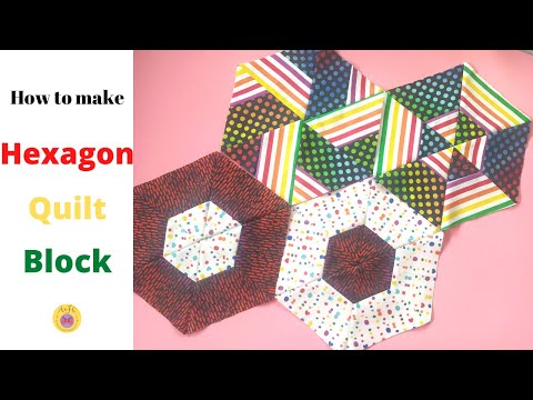 How to make Hexagon Block from Strips | Jelly Rolls Quilt Ideas