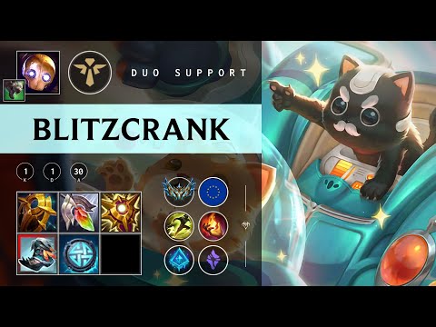 Blitzcrank Support vs Lux - EUW Challenger Patch 25.22