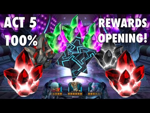 Act 5 100% Rewards Opening! | Marvel Contest of Champions