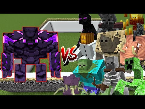 Ender Golem vs All Mutant Mob | L_Ender's Cataclysm vs Mutant Mob [Minecraft Mob Battle]