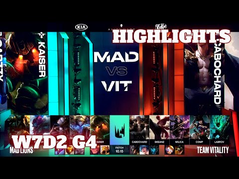 Mad Lions vs Vitality (Extended Highlights) | Week 7 Day 2 S10 LEC Summer 2020 | MAD vs VIT W7D2