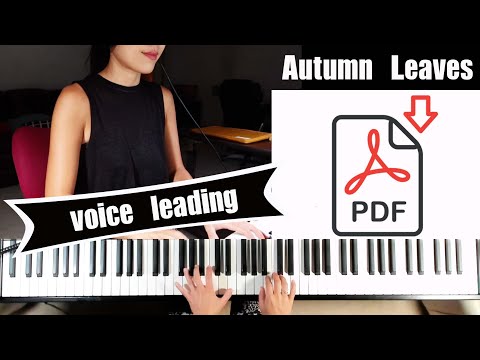 [sheet music available now] Russell Ferrante Style, Voce Leading - Autumn Leaves all 12 key