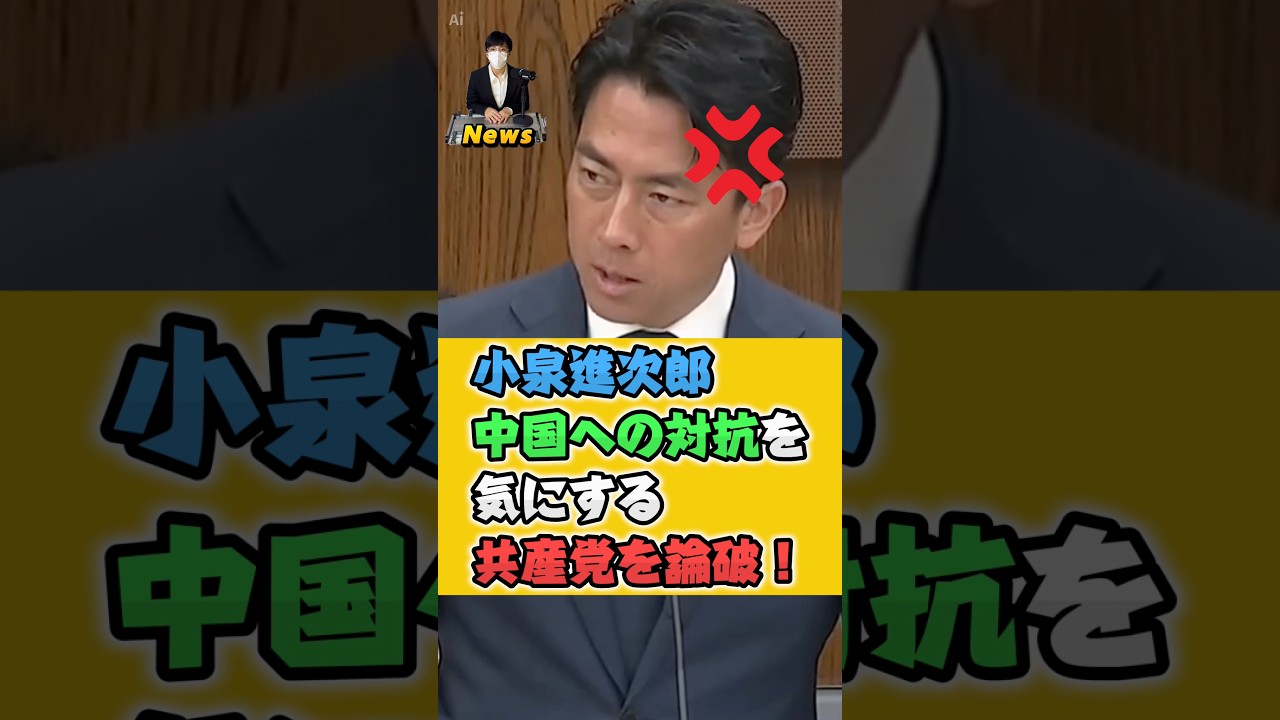 【小泉進次郎】共産党・山添拓を追い詰める小泉防衛大臣 #小泉進次郎 #高市早苗 #自民党 #日本共産党 #山添拓 #中国 #北朝鮮 #政治 #shorts