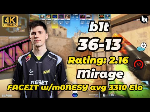 b1t (36-13) w/m0NESY (mirage) | FACEIT 3310 Elo | Dec 20, 2025 | CS2 POV/DEMO