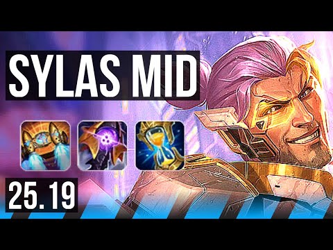 SYLAS vs QIYANA (MID) | 55k DMG, 21/3/18, Legendary | KR Master | 25.19