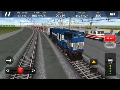 Indian Train Simulator 2018 - Free Android GamePlay & Game Video | Rajdhani Express - Engine WDM 3A