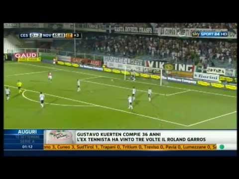 Cesena 1-4 Novara 9-9-2012 Highlights & Goals HD