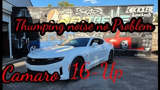 How to bypass ANC Active Noise Cancellation CHEVY CAMARO 16 UP | thumping noise after install Amp