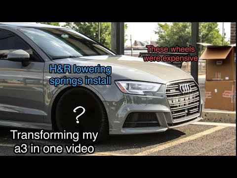 My 2020 a3 gets lowering springs and wheels