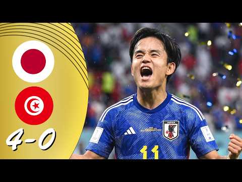 HIGHLIGHTS | Japan 4-0 Tunisia | RESUMEN All Goals & Highlights