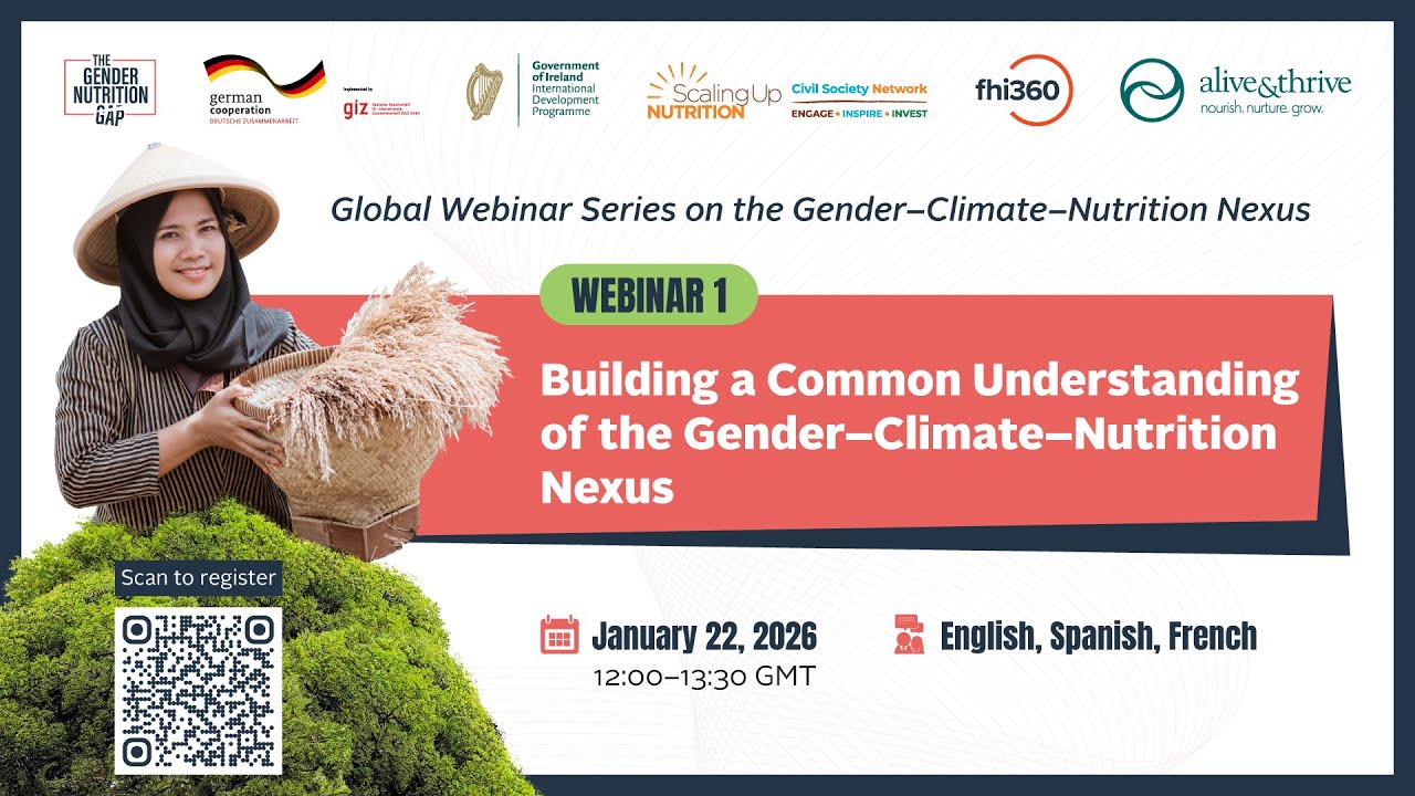 Série de webinaires genre–climat–nutrition – Webinaire 1 (FR)