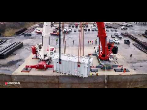 Logisticus Transformer Multi-Modal Transport / / truck, rail + barge up metro Chicago River (2019)