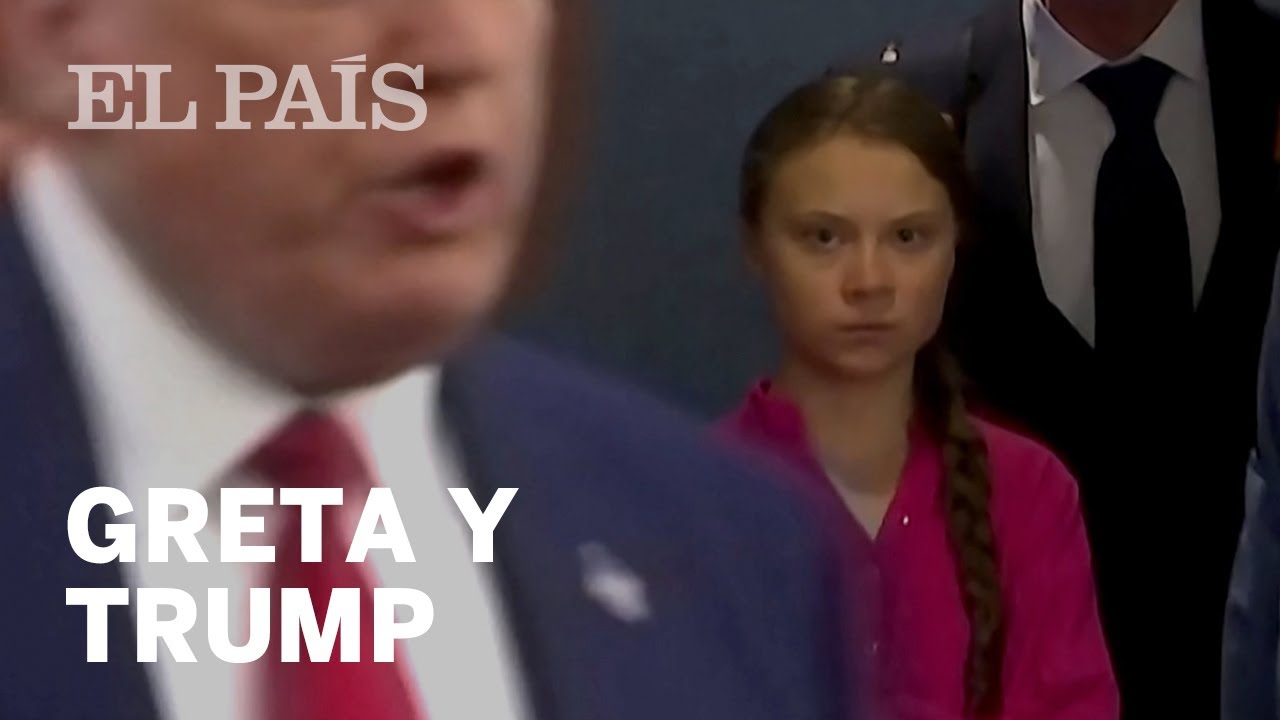 GRETA THUNBERG: Su DISCURSO y su GESTO al ver a TRUMP