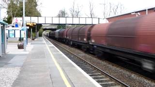 preview picture of video 'Freight Train At Church Stretton  17 April 2015'