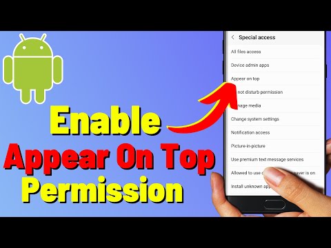 How to Allow or Deny "Appear on Top" Permission to Apps on Samsung Galaxy Phone