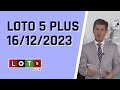 Loto 5 Plus En Vivo 16 12 2023 Resultados Del Sorteo Loto5plus Del Sábado 16 De Diciembre Del 2023