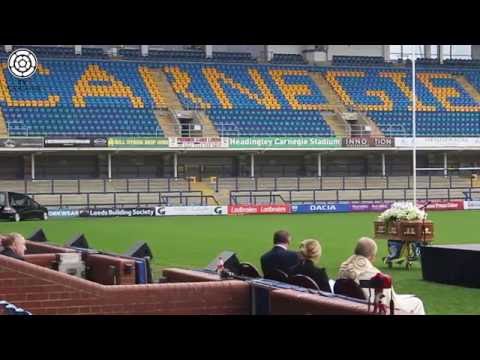 Harry Jepson's memorial service at Headingley