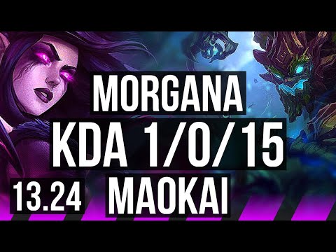 MORGANA & Caitlyn vs MAOKAI & Jinx (SUP) | 1/0/15 | KR Master | 13.24