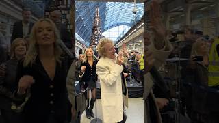 &quot;Ain&#39;t Misbehavin&#39;&quot; at St. Pancras station last month, me and Jools had a blast! 🚂