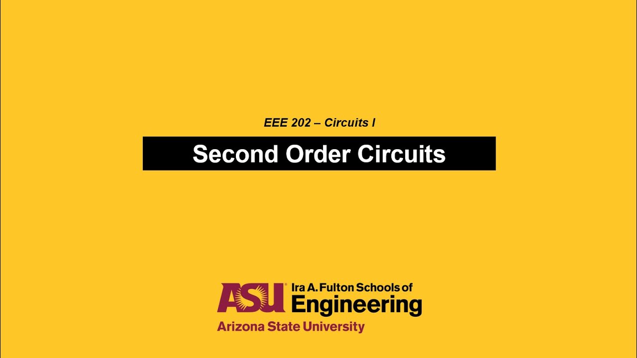 EEE 202 - Second Order Circuits