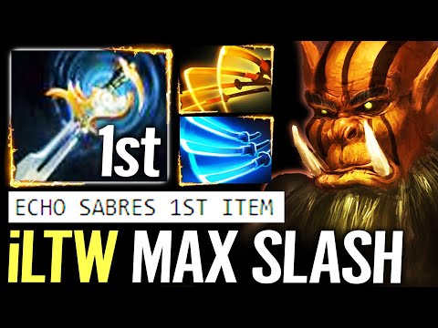 🔥 iLTW New Style Juggernaut — Echo Sabres 1st Item MAX SLASH Carry IMBA Sword Dota 2 Pro