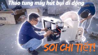 Chi tiết linh kiện máy hút di động nhà xưởng tích hợp pin Woodmaster WM-MD800-4. Xem kĩ trước khi mua!