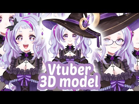 Nymphaaea vtuber 3D model showcase