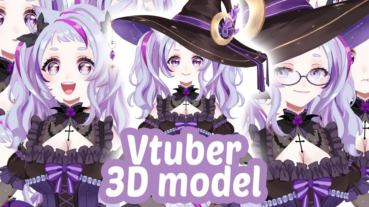 Nymphaaea vtuber 3D model showcase
