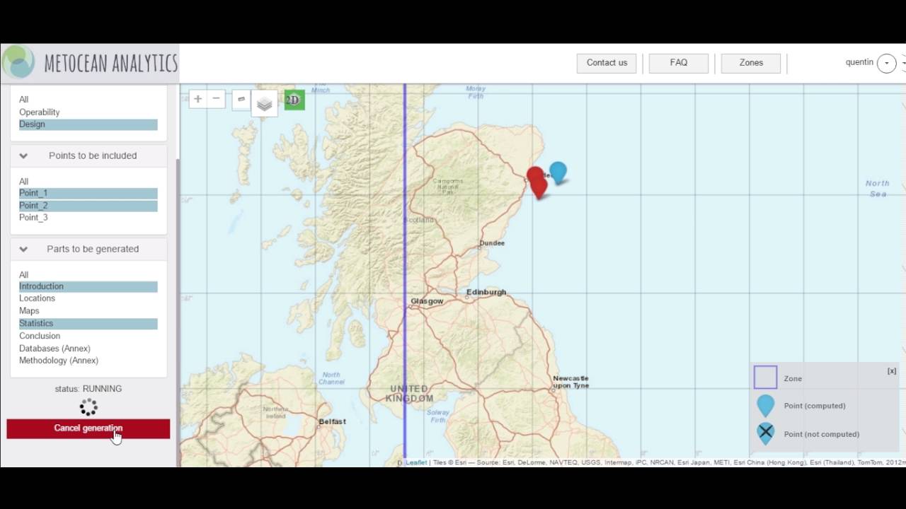 Metocean Analytics®: Share a Report