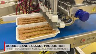Lasagne production with the Unifiller Multi Station - the most flexible depositor on the market
