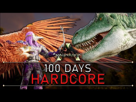 I Survived 100 Days on Ragnarok in Hardcore ARK Survival Evolved