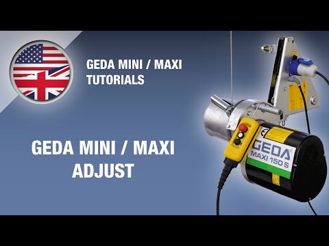 GEDA MINI / MAXI Tutorials - GEDA MINI / MAXI adjust (GB)