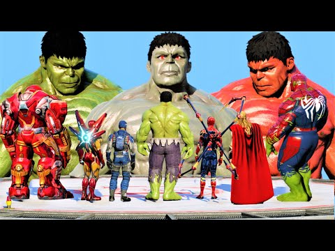 THE AVENGERS & SPIDERHULK vs HULK ARMY - EPIC Battle