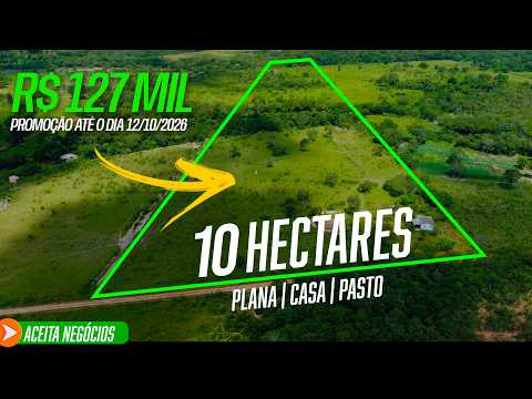 CHÁCARA 10 HECTARES — R$ 127 MIL SOMENTE ATÉ 12/10 | 5 KM DA VILA | 38 DE CABECEIRAS | 170 KM DE BSB
