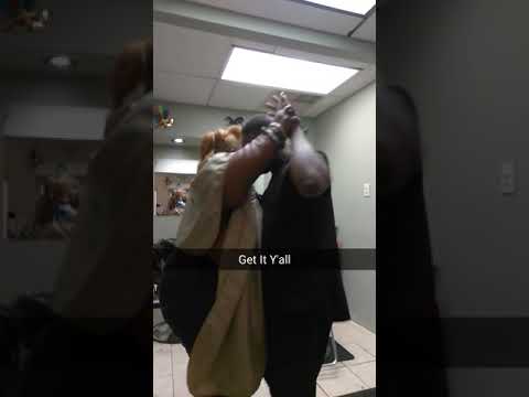 Terry Hairstylist and Mommy is Dancing in The Salon LOL 😂