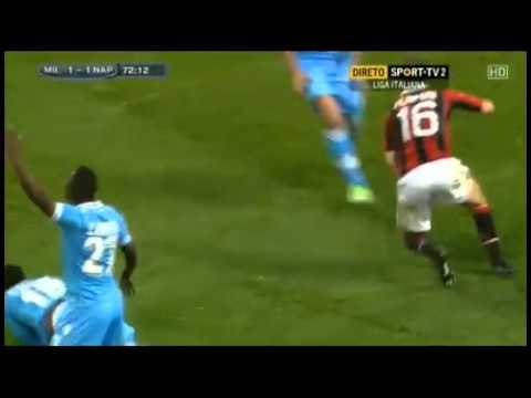 Flamini Terrible Tackle - Direct Red Card vs Napoli