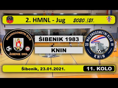 2. HMNL Jug, 11. KOLO: ŠIBENIK 1983 - KNIN  7:2, 23.01.2021.