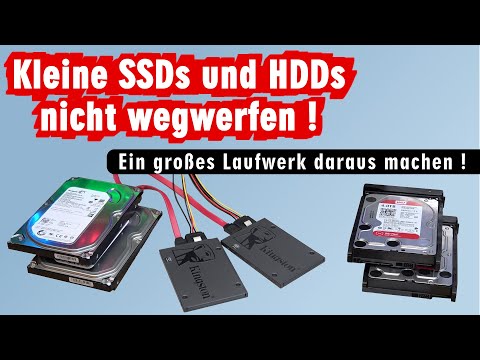 Alte SSDs und HDDs weiter verwenden - Windows 11 und 10 Raid in 5 Minuten kostenlos erstellen