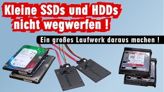 Alte SSDs und HDDs weiter verwenden - Windows 11 und 10 Raid in 5 Minuten kostenlos erstellen