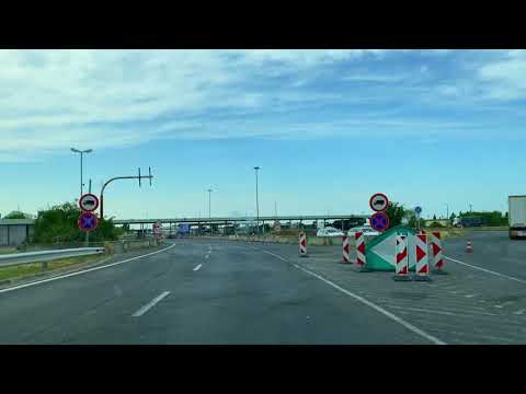 Border Crossing Hungary to Austria - Budapest to Vienna - 4k Video - Driving Tour