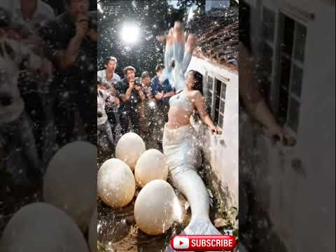 Gorgeous mother Mermaid with adorable baby girls🧜‍♀️ #mermaid #funnyshorts #shorts