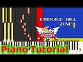 Sonic The Hedgehog 2 - Emerald Hill (Arranged Music) - Piano Tutorial