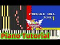 Sonic The Hedgehog 2 Emerald Hill Arranged Music Piano Tutorial