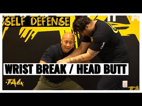 SELF DEFENSE: Wrist Break Technique / Head Butt Option with Chris Aboy & Rehan Ilyas