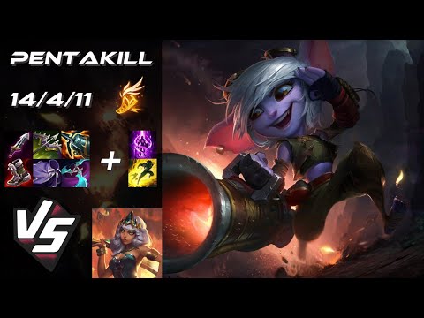 MID Tristana vs Qiyana [PENTAKILL] - NA Master Patch 14.10